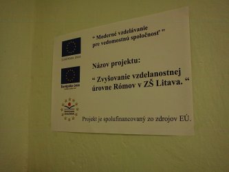 Projekt - Zvyšovanie vzdelanostnej úrovne v ZŠ v obci Litava
