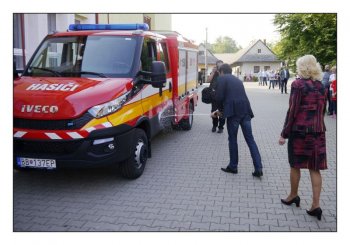 Odovzdávanie hasičského vozidla