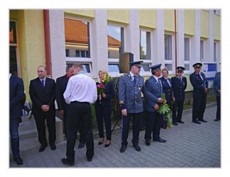 Odovzdávanie hasičského vozidla