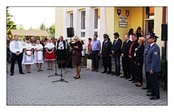 Odovzdávanie hasičského vozidla