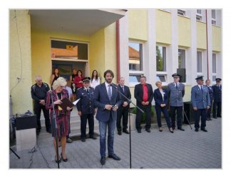 Odovzdávanie hasičského vozidla